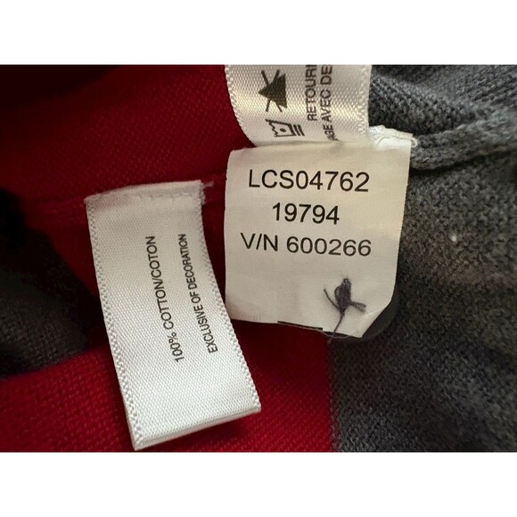 Atlanta Falcons Cutter And Buck Women’s Sz XL Red & Gray Cotton Hooded Sweater - Picture 5 of 16